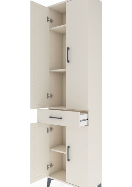 Arges Dolap 4 Raflı Tek Çekmeceli 4 Kapaklı 60X30X221 Aytaşı-Aytaşı indirimleri