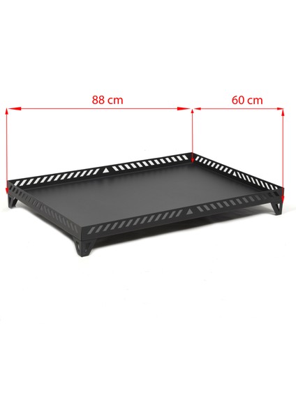 Şömine Altlığı Kalın Şaç Şömine Soba Altlığı (88X60) L Boy