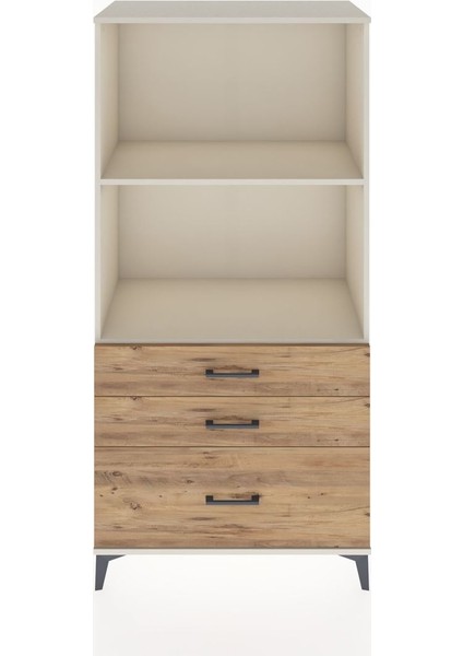 Hyperion Dolap 2 Raflı 3 Çekmeceli 88X44X182 Aytaşı-Çam