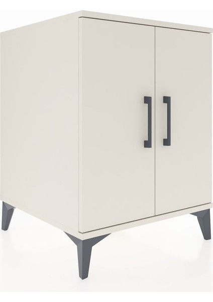 Kronos Komodin Tek Raflı 2 Kapaklı 60X59X80 Aytaşı-Aytaşı fiyatları