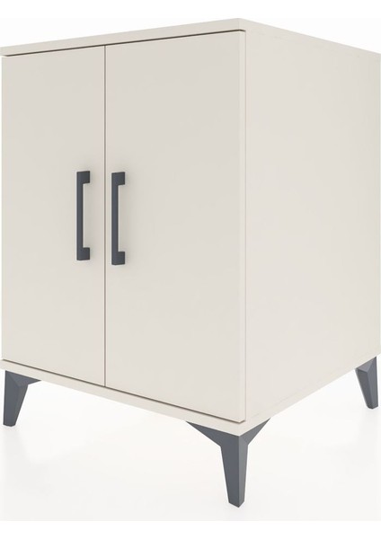 Kronos Komodin Tek Raflı 2 Kapaklı 60X59X80 Aytaşı-Aytaşı modelleri