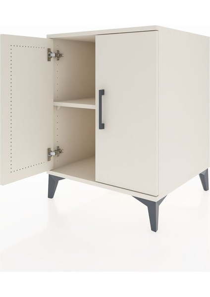 Kronos Komodin Tek Raflı 2 Kapaklı 60X59X80 Aytaşı-Aytaşı fırsatları