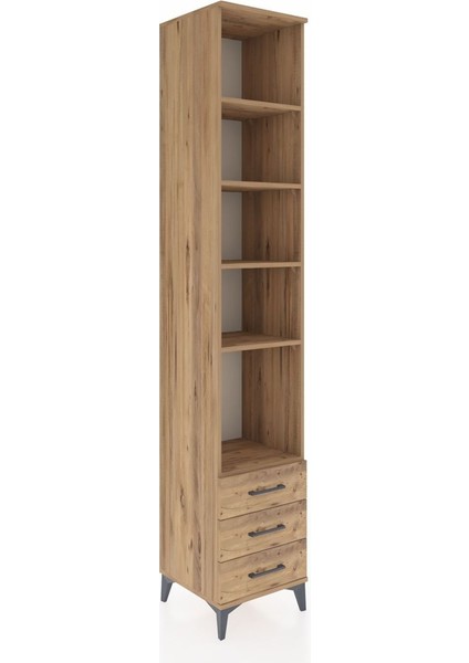 Hyperion Dolap 5 Raflı 3 Çekmeceli 44X44X243 Çam-Çam fiyatları