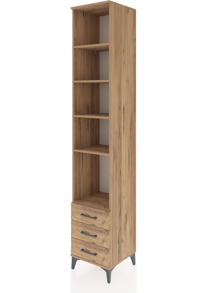 Hyperion Dolap 5 Raflı 3 Çekmeceli 44X44X243 Çam-Çam modelleri