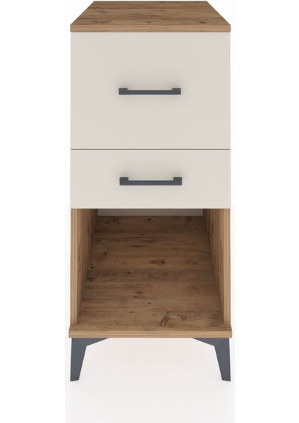 Kronos Komodin 2 Çekmeceli 44X59X96 Çam-Aytaşı