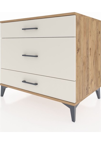 Kronos Şifonyer 3 Çekmeceli 88X59X80 Çam-Aytaşı modelleri