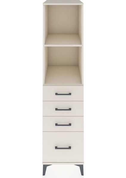 Kronos Dolap 2 Raflı 4 Çekmeceli 44X59X182 Aytaşı-Aytaşı