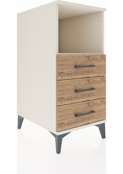 Kronos Komodin Tek Raflı 3 Çekmeceli 44X59X96 Aytaşı-Çam fiyatları