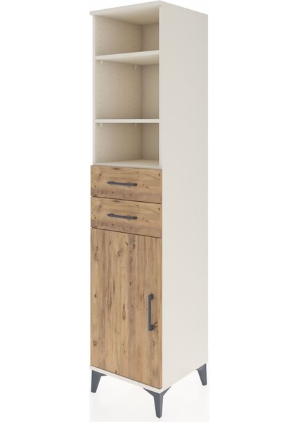 Hyperion Dolap 4 Raflı 2 Çekmeceli Tek Kapaklı 44X44X195 Aytaşı-Çam modelleri