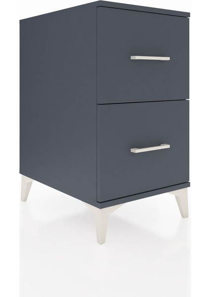 Kronos Komodin 2 Çekmeceli 44X59X80 Antrasit-Antrasit fiyatları