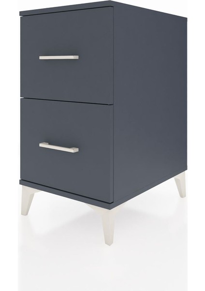 Kronos Komodin 2 Çekmeceli 44X59X80 Antrasit-Antrasit modelleri