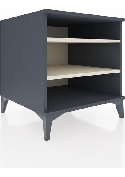 Kronos Komodin 2 Raflı 60X59X64 Antrasit-Aytaşı fırsatları