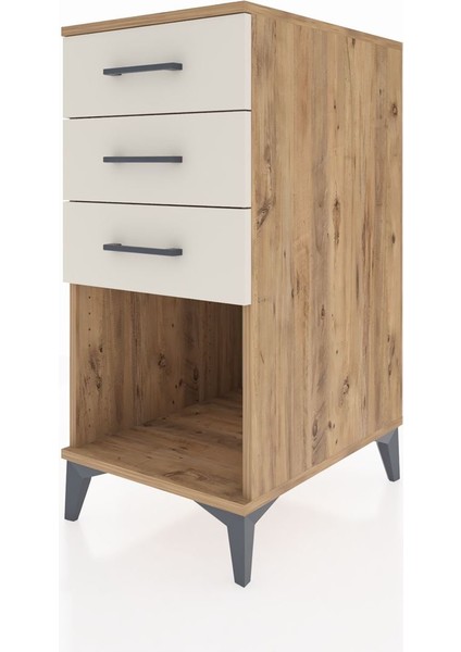 Kronos Komodin 3 Çekmeceli 44X59X96 Çam-Aytaşı modelleri