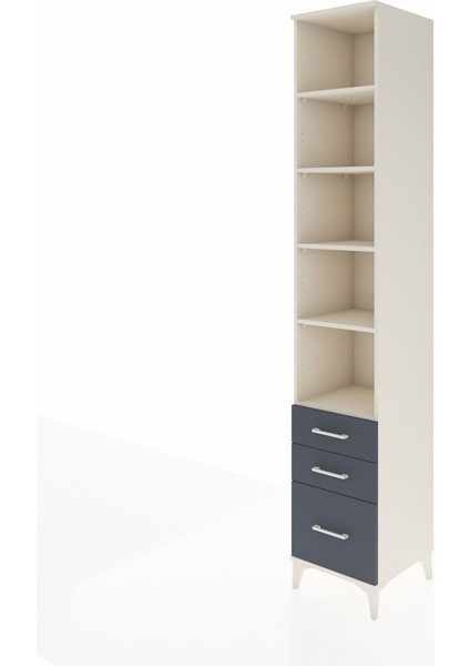 Hyperion Dolap 5 Raflı 3 Çekmeceli 44X44X243 Aytaşı-Antrasit modelleri