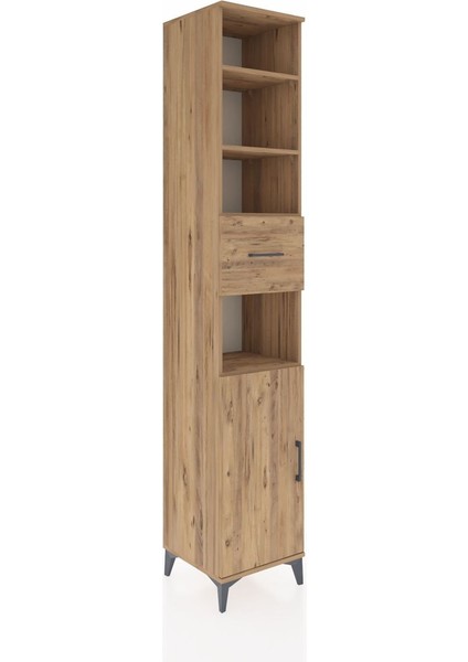 Hyperion Dolap 5 Raflı Tek Çekmeceli Tek Kapaklı 44X44X243 Çam-Çam fiyatları