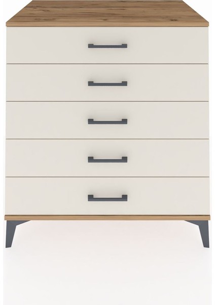 Kronos Şifonyer 5 Çekmeceli 88X59X96 Çam-Aytaşı