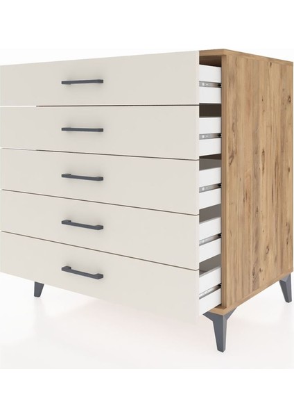 Kronos Şifonyer 5 Çekmeceli 88X59X96 Çam-Aytaşı fırsatları