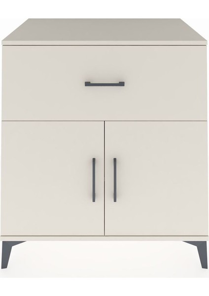 Kronos Şifonyer Tek Raflı Tek Çekmeceli 2 Kapaklı 88X59X96 Aytaşı-Aytaşı