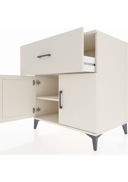 Kronos Şifonyer Tek Raflı Tek Çekmeceli 2 Kapaklı 88X59X96 Aytaşı-Aytaşı indirimleri