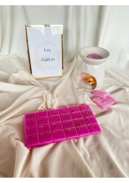 Buhurdanlık Koku Tableti %100 Soya Wax Melts Vegan Buhurdanlık Mumu Çilek Kokulu fiyatları