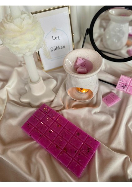 Buhurdanlık Koku Tableti %100 Soya Wax Melts Vegan Buhurdanlık Mumu Çilek Kokulu modelleri