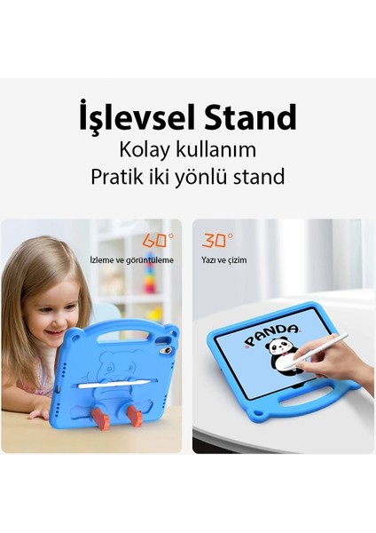 Dux Ducis iPad 10.2 2022 Kılıf Panda Serisi Çocuk Shockproof Standlı KILIF-(1903)