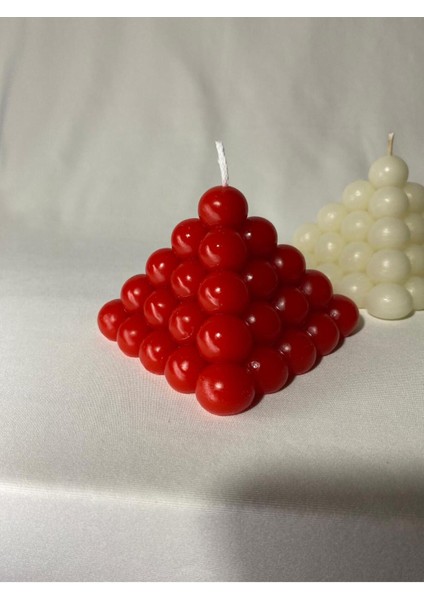 3lü Bubble Piramit Mum Seti - Yılbaşı Mum Seti indirimleri