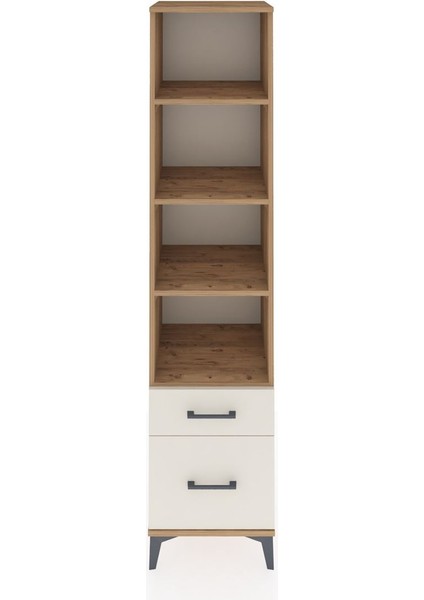 Hyperion Dolap 4 Raflı 2 Çekmeceli 44X44X195 Çam-Aytaşı