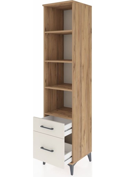 Hyperion Dolap 4 Raflı 2 Çekmeceli 44X44X195 Çam-Aytaşı fırsatları
