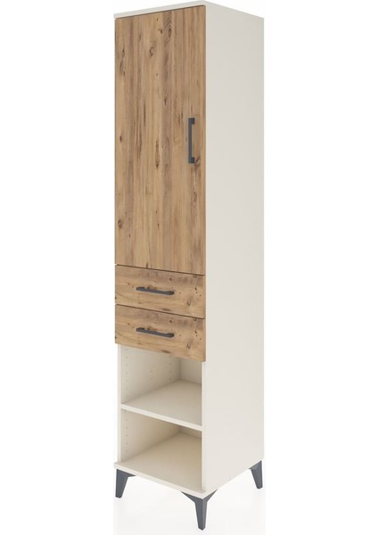 Hyperion Dolap 3 Raflı 2 Çekmeceli Tek Kapaklı 44X44X195 Aytaşı-Çam modelleri