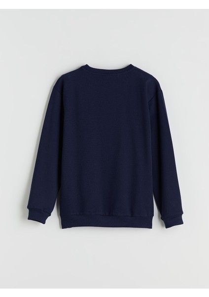 Yeni Sezon Bisiklet Yaka Erkek Çocuk Sweatshirt modelleri