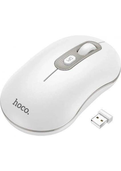 Hoco GM21 Platinium 1600DPI 2.4g Bluetooth Kablosuz Optik MOUSE-(1903)