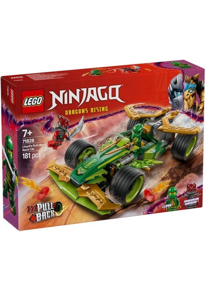 71828 LEGO Ninjago Lloyd Çek-Bırak Yarış Arabası 181 Parça +7 Yaş indirimleri