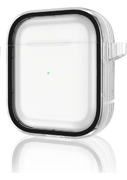 CPT16 Airpods 4 (4.nesil) Shiny Şeffaf Kılıf - Siyah