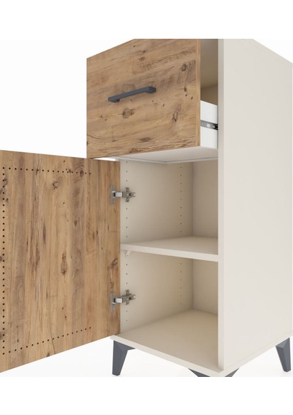 Hyperion Komodin Tek Raflı Tek Çekmeceli Tek Kapaklı 44X44X106 Aytaşı-Çam indirimleri