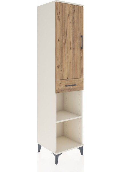 Hyperion Dolap 4 Raflı Tek Çekmeceli Tek Kapaklı 44X44X195 Aytaşı-Çam fiyatları