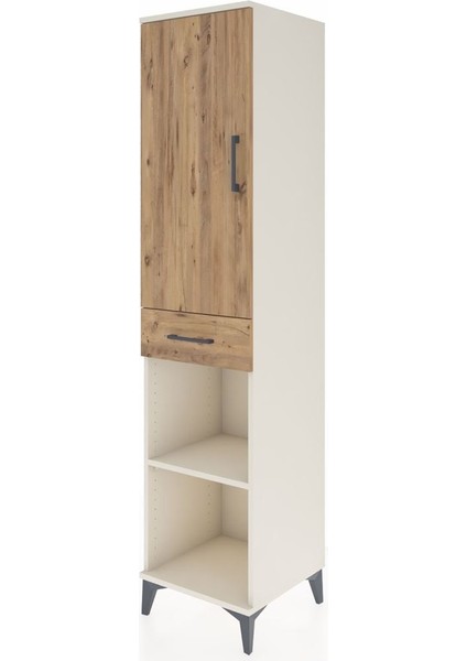 Hyperion Dolap 4 Raflı Tek Çekmeceli Tek Kapaklı 44X44X195 Aytaşı-Çam modelleri