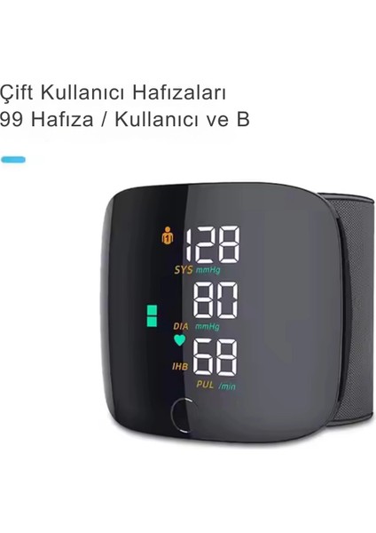 Dijital Bilekten Tansiyon Aleti – Otomatik Ölçüm, Renkli LCD Ekran, Taşınabilir ve Kolay Kullanım fırsatları