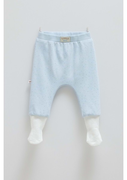 Soft Colour Patikli Bebek Pantolon - Caramell - APU1593 - Mavi - 3 - 6 Ay - APU1593-MAVI-3 - 6 Ay Mavi