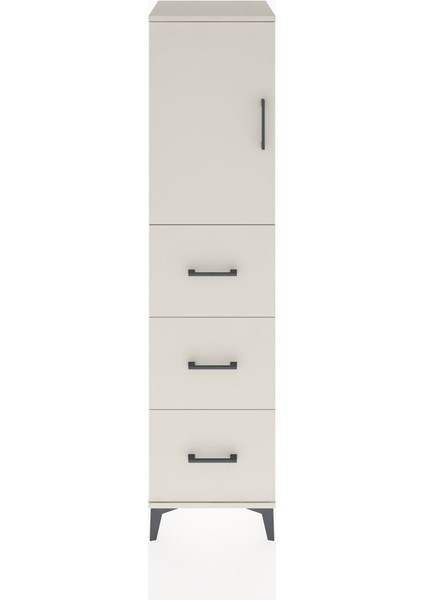 Hyperion Dolap 2 Raflı 3 Çekmeceli Tek Kapaklı 44X44X182 Aytaşı-Aytaşı