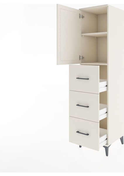 Hyperion Dolap 2 Raflı 3 Çekmeceli Tek Kapaklı 44X44X182 Aytaşı-Aytaşı fırsatları