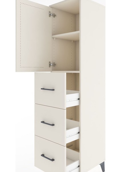 Hyperion Dolap 2 Raflı 3 Çekmeceli Tek Kapaklı 44X44X182 Aytaşı-Aytaşı indirimleri