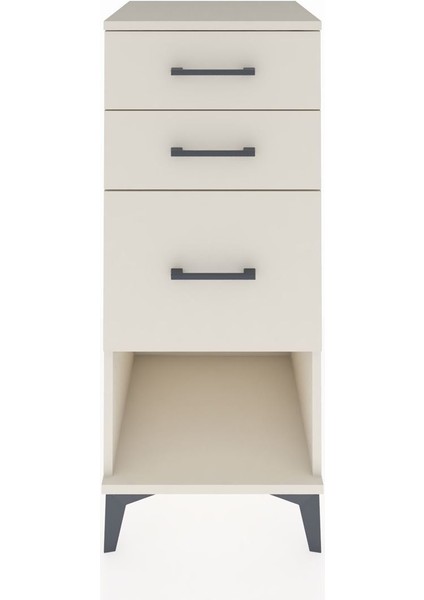 Hyperion Komodin 3 Çekmeceli 44X44X106 Aytaşı-Aytaşı