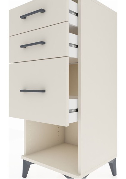 Hyperion Komodin 3 Çekmeceli 44X44X106 Aytaşı-Aytaşı indirimleri