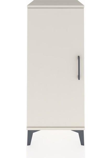 Hyperion Komodin 2 Raflı Tek Kapaklı 44X44X106 Aytaşı-Aytaşı