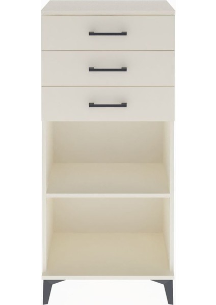 Arges Dolap Tek Raflı 3 Çekmeceli 60X30X134 Aytaşı-Aytaşı