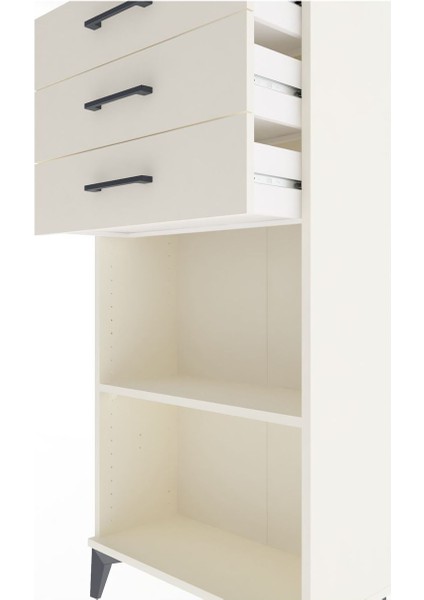 Arges Dolap Tek Raflı 3 Çekmeceli 60X30X134 Aytaşı-Aytaşı indirimleri