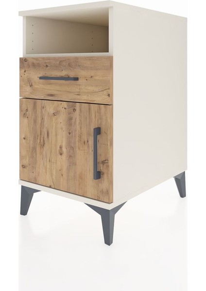 Kronos Komodin Tek Raflı Tek Çekmeceli Tek Kapaklı 44X59X80 Aytaşı-Çam modelleri