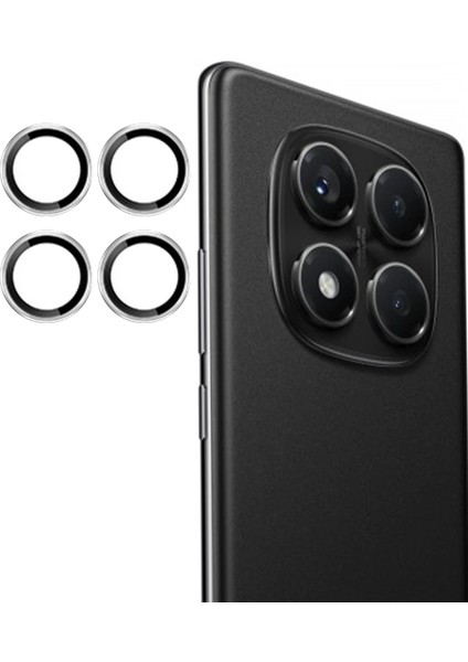 CPT16 Xiaomi Redmi Note 14 Pro 4g Pvd Metal Kamera Lens - Gümüş