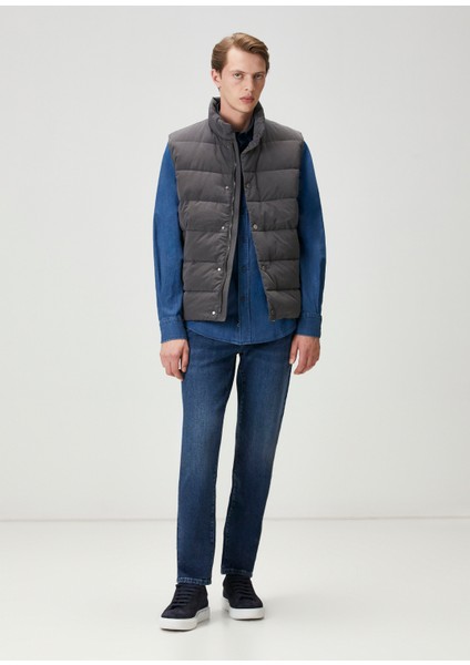 Comfort Fit Lacivert Denim Gömlek fiyatları